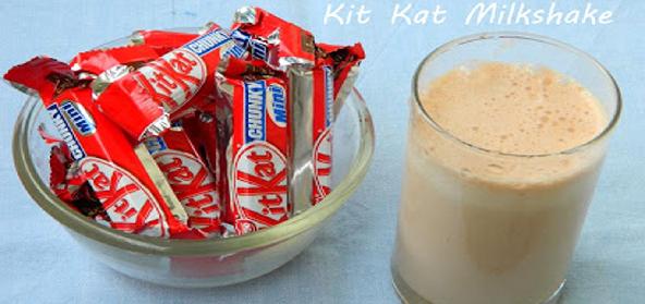 kit kat milkshake recipe, Indian kit kat milkshake with ice cream, kitkat  shake