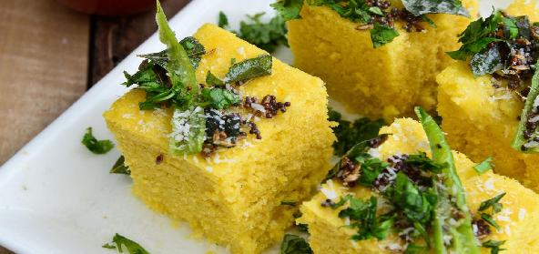 Layered Dhokla Cake | Indian | Vegetarian | Recipe